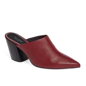 rag & bone Beha leather mule in biking red, open to offers!